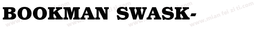BOOKMAN SWASK字体转换